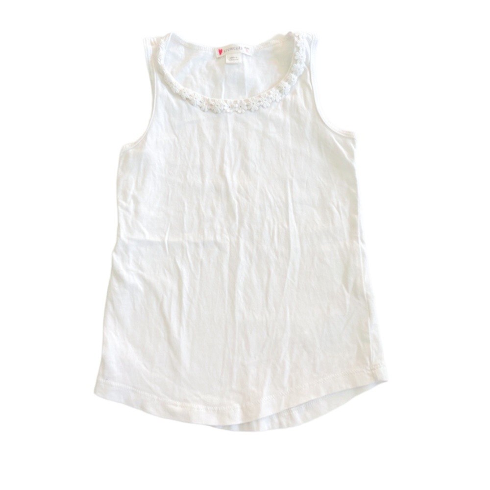 Crewcuts flower-trim tank